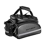 ROCKBROS Fahrrad Hinter Gepäckträgertasche 10-35L Kameratasche Praktisch Wasserdicht Fahrradgepäckträgertasche Transporttasche Fahrradtasche