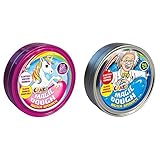 Magic Dough Craze Intelligente Superknete 2er Set, 1x Unicorn 80 g in Dose + 1x Professor Kinderknete 80 g, BPA- und glutenfrei