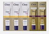 5x CIEN Augen-Konturen Creme Anti-Falten Q10 Mischkarton Hyaluron Vitamin E
