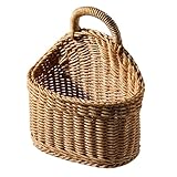 Wandkorb - Hängeaufbewahrungskörbe aus geflochtener Jute, kleine geflochtene Körbe zum Organisieren, BOHO Dekoration für Wandkorb für Wohnzimmer, Badezimmer, Küche und Schlafzimmer
