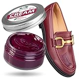 SULPO Schuhcreme Schwarz - Shoe Cream - Schuhputzcreme - Ledercreme Lederbalsam Glattleder - Wasserbassiert - Farbe auffrischen - Lederpflege - Echt und Kunstleder - 50ml (Bordeaux)