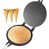 Alvinlite Hörncheneisen Antihaft Waffeleisen hörncheneisen für Hauchdünne Waffeln Hörnchenautomat Eiswaffeln mit Kegel Hörnchen Backform Antihaftbeschichtung uf dem Grill Backform Eierbrötchen