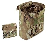 KRYDEX GEAR Taktische Molle Dump Pouch, Faltbare Magazin Mag Tasche Taktische Schleuder Munitionstasche Magazin Utility Roll Up Wiast Tasche mit Kordelzug