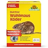 Neudorff Quiritox WühlmausKöder – Hochattraktive Köder mit Langzeitwirkung bekämpfen Wühlmäuse zuverlässig, 200 g, Blau