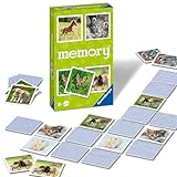 Ravensburger 22458 - Tierbaby Memory®, der Spieleklassiker für Tierfans, Merkspiel für 2-6 Spieler ab 3 Jahren