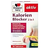 Doppelherz Kalorien Blocker 2 in 1 – Medizinprodukt zur Behandlung und Vorbeugung von Übergewicht und Adipositas – 30 vegane Tabletten