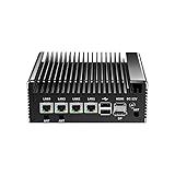 UDPTCP Industrieller Mini-PC (zehn Schichten PCB Board), Desktop Lüfterloser Computer Core N150, Windows 10 Pro, Dual LAN, 2xCOM RS232, USB 3.0, 4K HD DP, Auto Power On, GPIO, WiFi, kein RAM, keine