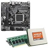 Mainboard Bundle | AMD Ryzen 7 8700G, 8X 4200 MHz, 16 GB DDR5-RAM, Radeon 780M, Gigabyte A620M H, 1x M.2 Port, PCIe 4.0 x16, USB 3.2 Gen1 | Tuning Kit | CSL PC Aufrüstkit