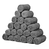 Shineboc Stahlwolle Gegen Mäuse, 20 Rollen 0000 Steel Wool Wirksam für Löcher, Wand Risse, Nagerstop - Mäuseabwehr für Haus, Garage und Garten