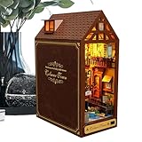 Nook Buch – aus Holz, 3D, beleuchtetes Bücherregal zum Einfügen von Display Ornament | Nook Modell LED House für Kinder und Erwachsene, Bibliothek Klassenbibliothek Bibliothek Bibliothek Bücherregal