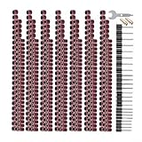 531-teiliges Aluminiumoxid-Trommelschleifer-Set mit 7 Körnungen, 24 Spanndornen und Spannfutter für Holzbearbeitung, Schnitzen, Polieren auf Holz, Metall, Kunststoff und Schmuck