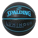 Spalding Luminous Composite Black x Blue No. 7 Ball 77-846J Basketball Basketball