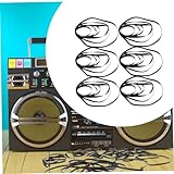 Housoutil 50 Stück Quadratische Antriebsriemen für Kassettendecks Ersatzriemen für Kassettenrekorder Flache Gummiriemen für Recorder Reparatur und Wartung