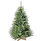 Wolkenland Künstlicher Weihnachtsbaum 180cm, in Premium Qualität mit Holzständer – Naturgetreu und mit dicht bestückten Zweigen – Künstliche Weihnachtsbäume