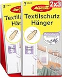 Aeroxon Textilschutz Hänger 2x3 - Mottenschutz für Kleiderschrank, Wirksamer Mottenschutz von Textilien und Geweben vor Kleidermotten für bis zu 3 Monate, Mottenfalle kleidermotten mit Lavendel duft