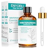 ENYORLI Wintergrünöl Ätherische Öle 100ml Reines Ätherisches Öl Intensiv-Minziger Duft für Aroma Diffuser Raumduft DIY Duftmischungen