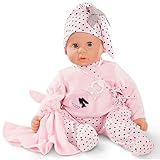 Götz 1661045 Cookie Ladies & Spots Puppe - 48 cm große Babypuppe mit blauen Schlafaugen, ohne Haare, einem Weichkörper - 7-teiliges Set