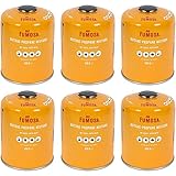 FUMOSA Gaskartuschen Set für Weber Q100/1000-Serien, Performer & Go Anywhere, Ventilkartusche je 450g Anzahl 6 Kartuschen