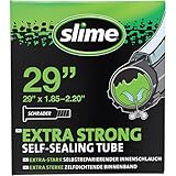 Slime 30078 Fahrrad-Reifenschlauch mit Slime-Dichtmittel gegen Pannen, Selbstdichtend, Verhindern und Reparieren, Schrader Ventil, 47 x/55–622 mm (29 x 1,85–2,20')