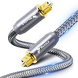 Reagle OPTISCHES KABEL TOSLINK 2M HQ SPDIF digitales Audio Kabel Glasfaserkabel, Kabel für Soundbar, Fernseher, Heimkino Verstärker/HiFi