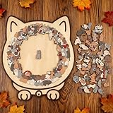 135-teiliges, Katzenpuzzle, Katzenförmiges Holzpuzzle Für Erwachsene Und Kinder, Katzenpuzzle-Weihnachtspartyspiel, Geschenk Für Katzenliebhaber, Heimregal, Familie, Freunde, Drinnen