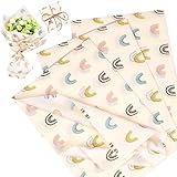 Seidenpapier, 30 Blatt Seidenpapier Verpackungsmaterial, 50 x 35 cm Seidenpapier zum Verpacken, Geschenkpapier für Geschenk Blumen Kunsthandwerk Geburtstag Hochzeit Deko