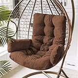 Dickes U-förmiges Hängemattenkissen, Ersatz mit Armlehnenkissen für Terrasse, Eierstuhl, ideal für Wohnzimmer und Schlafzimmer, Komfort für den Innen- und Außenbereich