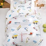 Kinderbettwäsche 100x135 Baumwolle Bettwäsche für Baby Kinder Mädchen Junge mit Reißverschluss (Bunt, 100x135cm+40x60cm 2teilig)