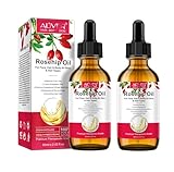 Hagebuttenöl Bio Kaltgepresst 100% Rein 120ml Rosehip Oil Wildrosenöl für Haut Haare Nägel Gesichtsöl Körperöl Vegan Hagebuttenkernöl Anti-Aging Anti-Falten Natürlich