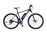 Fischer E-Mountainbike, MONTIS EM 1724.1 E-Bike MTB für Damen und Herren, RH 51 cm, Hinterradmotor 45 Nm, 48 V Akku, schwarz matt, 29 Zoll