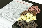 CHOCO SECRETS Quattro - Belgische Schokolade für Schokobrunnen - 4 x 200g, Vollmilch, Zartbitter, Weiß, Ruby - Schokofondue & Schokoladenbrunnen - Kuvertüre & Ganache - Choco Drops