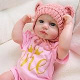 Zero pam Reborn Puppen Lebensecht 20 Zoll Reborn Baby Neugeboren Babypuppen Weichkörper Wie Echt Realistische Kleinkind Puppe Die Echt Aussehen Silikon Baby Puppen Für Mädchen