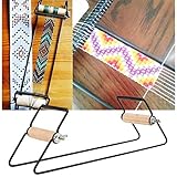 Perlen-Webstuhl, aus Holz und Edelstahl, robust und leicht, zum Weben von Armbändern, Halsketten