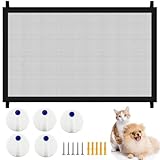 Treppenschutzgitter Ohne Bohren 110 x 72 cm Türschutzgitter Hund, Türgitter Hundegitter, Türgitter Katze, Treppenschutzgitter Ausziehbar, Türschutzgitter, Kindersicherung Treppe, für Haustiere, Babys