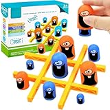 HONGECB Tic Tac Toe Toys,Tic Tac Toe, Mini Tic Tac Toe Brettspiel,Tic Tac Toe Spiel,2 Spieler Brettspiele, Game Eltern Kind Interaktion, für Kinder Erwachsene