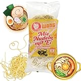 Mr. WANG Mie Nudeln mit Ei 42 x 250g - Hochwertige Weizennudeln - Idea als Bratnudeln oder in Suppen - schonend vorgedämpft - Vegetarisch - 42er Vorteilspack für Gastro Restaurant B2B