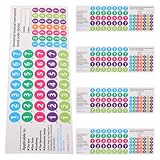 ABOOFAN 5 Aufkleber für Panflöte 18/16 Tuben Musiklabel bunt selbstklebend für Noten und Fingersatz Trainingszubehör für Panflöte Anfänger im Musikzimmer