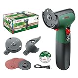 Bosch Home and Garden Bosch Mini-Winkelschleifer EasyCut&Grind (Holz (Rundhölzer), Kunststoff, Karton und Metall trennen; 2,0 Ah Akku; 7,2 Volt; im Karton), Dunkelgrün, Schwarz