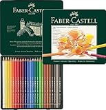 Faber-Castell 110024 - Künstlerfarbstift, 24 Polychromos Metalletui