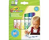 CRAYOLA Mini Kids Filzstifte Kinder Auswaschbar, Malstifte Set Für Kleinkinder In 8 Farbtönen, Ungiftige , Bastel , Fasermaler , ab 1 Jahr, 8324