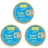 LOS PEPERETES x3 Lata Sardinillas Escabeche Sardinen in Escabeche 120 g | Kleine Gourmet-Sardinen | Handwerkskonserve in Olivenöl und Essig | Atlantischer Blaufisch | Traditioneller Geschmack