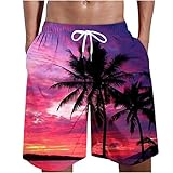 Sport Shorts Herren Baggy Luftige Sommershorts mit Tunnelzug Boardshorts Komfortable Schnitt Freizeithose Elastische Basic Wanderhose Regular Fit Sexy Sweatpants Coupons Amazon Angebote