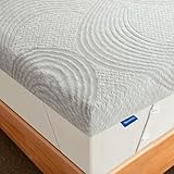 Newentor® Matratzen Topper 160x200cm Gel Boxspringbett, Matratzentopper 160x200 Schlafsofa Bett Gelschaum, Mattress Topper 160x200 H2/H3 Bezug Kaltschaum 7CM Höhe Grau