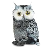Aurora, 12748, Flopsies Uhu, 23cm, Plüschtier, grau/weiß