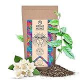 Guayusa Pachamama Jazmín 0,1 kg | Bio- Ilex Guayusa aus Ecuador 100 g | Natürliches Koffein | Mit Jasmin | Cousine des Mate Tees | Milder Geschmack | Alternative für Kaffee und Energydrinks |