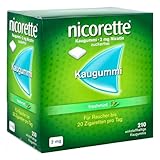 NICORETTE Kaugummi Vorratspack 2mg freshmint – Nikotinkaugummi zur Raucherentwöhnung – Minzgeschmack –2mg Nikotin – Rauchen aufhören – 210 St.