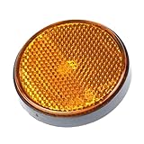 Hzoibyze Reflektor für Anhänger, Reflektierendes Klebeband, Hochleistungs Nachtreflektor, Warnschild für Briefkasten, Zaun, Wohnmobil Ersetzen, Gelb