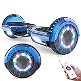 GeekMe Hoverboards 6.5”Zweimotoren 2-Rad-Hoverboards Hoverboards mit LED-Leuchten Bluetooth