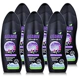 6er Set LITAMIN Magische Momente Duft-Pflegeschaumbad (6 x 750ml) - mit schwarzer Calla & Orchideen-Essenz reinigt sanft und enthält keine Mikroplastikpartikel, ist paraben- und silikonfrei