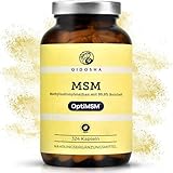QIDOSHA® Premium MSM Kapseln mit dem Markenrohstoff OptiMSM®, 324 Kapseln im Apothekerglas, 2400mg MSM je Tagesportion, 800mg je Kapsel, deutsche Fertigung, jede Charge in externen Laboren geprüft